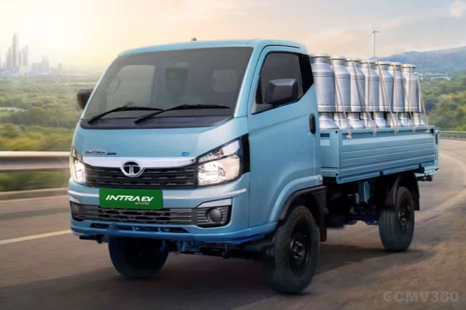 Tata Intra EV Pickup Left Front Three Quarter Tata Intra EV Pickup Left Front Three Quarter
