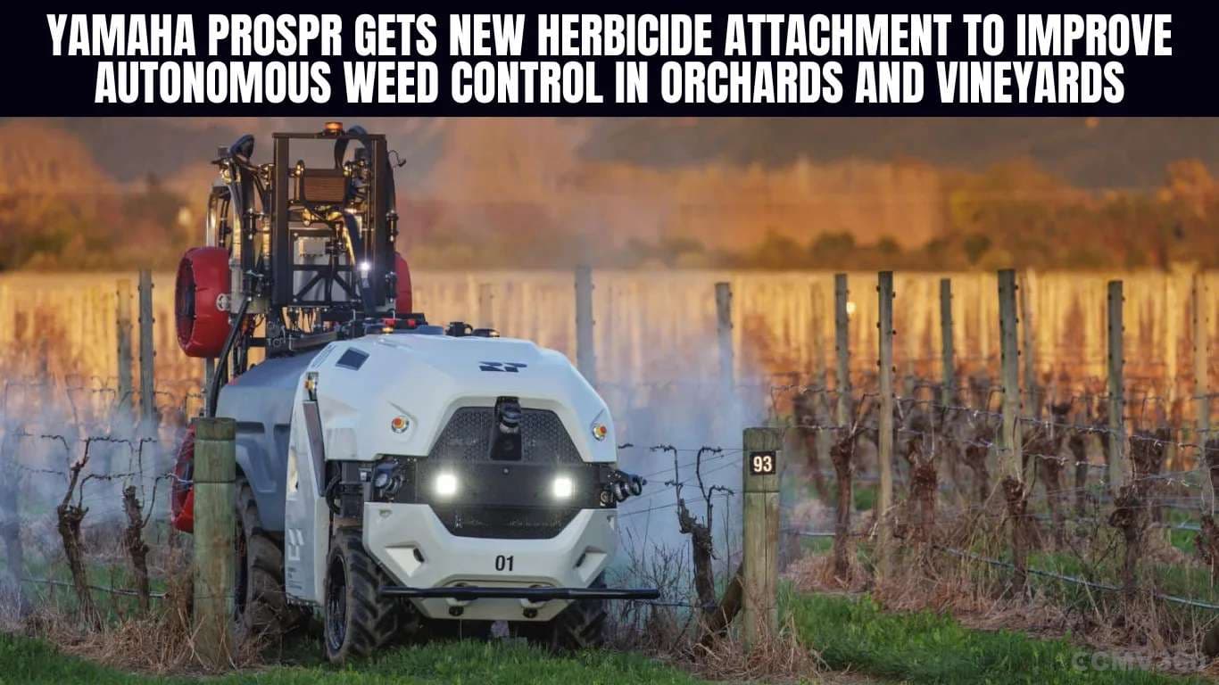 Yamaha Prospr Gets New Herbicide Attachment to Improve Autonomous Weed Control in Orchards and Vineyards Yamaha Prospr Gets New Herbicide Attachment to Improve Autonomous Weed Control in Orchards and Vineyards