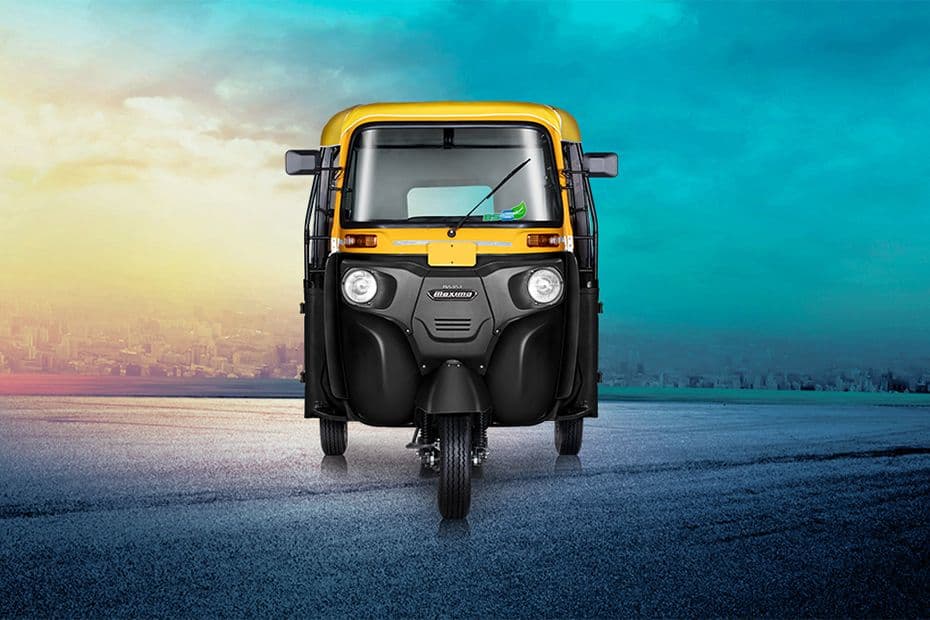 Bajaj Maxima X Wide Black-Yellow Front Side