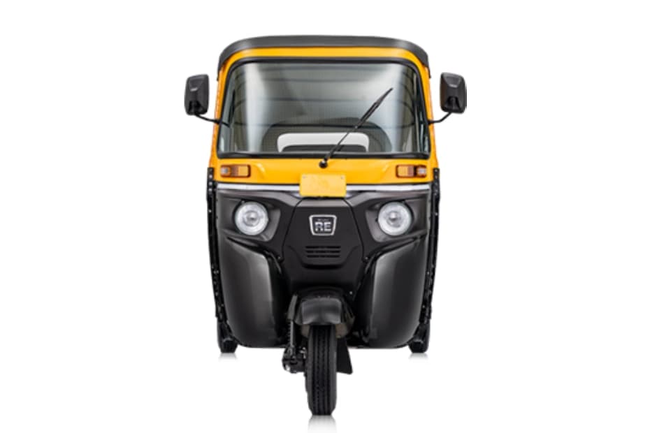 Bajaj RE Black Yellow Front View