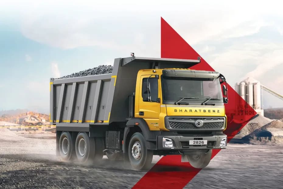 BharatBenz 2826C Tipper Front Right Side