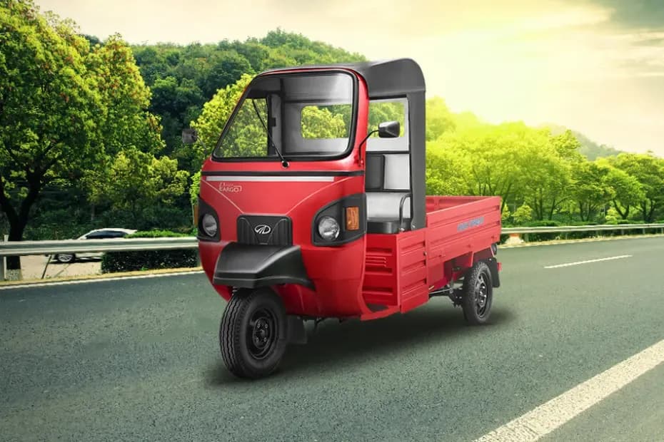 Mahindra E Alfa Cargo Red Front Left Side