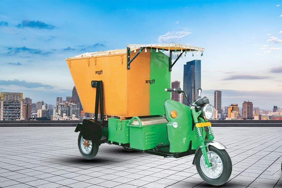 Mayuri Dustbin Cart Front Right Side