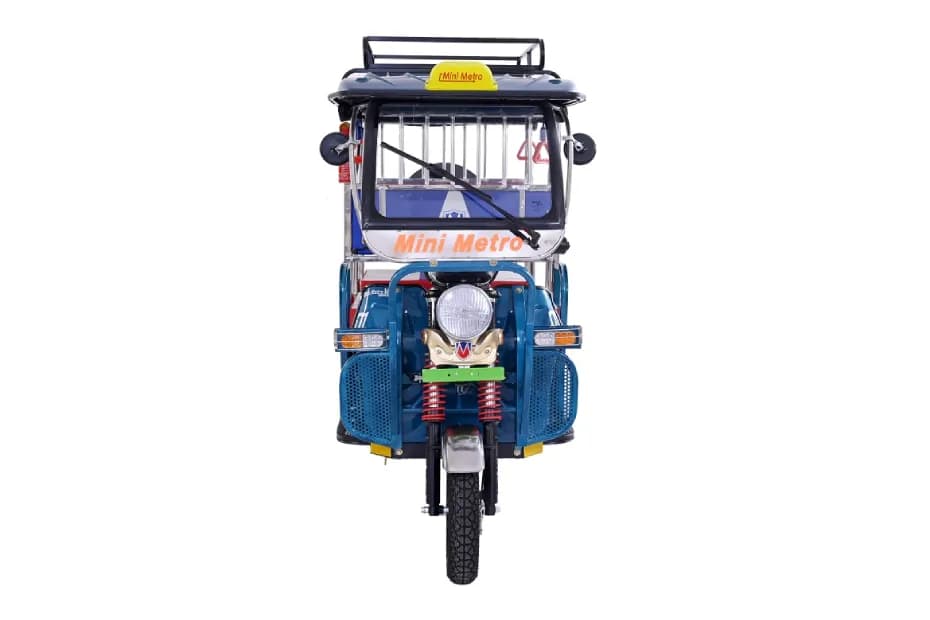 Mini Metro Blue E Rickshaw Front Side