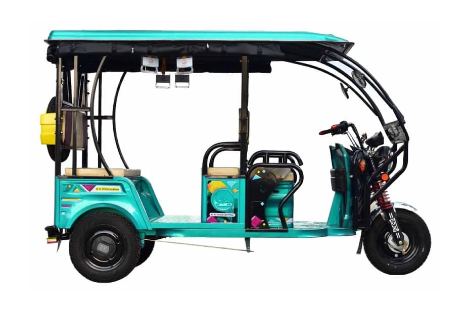 GK Rickshaw ER India G7s Sea Blue & Black Right Side View