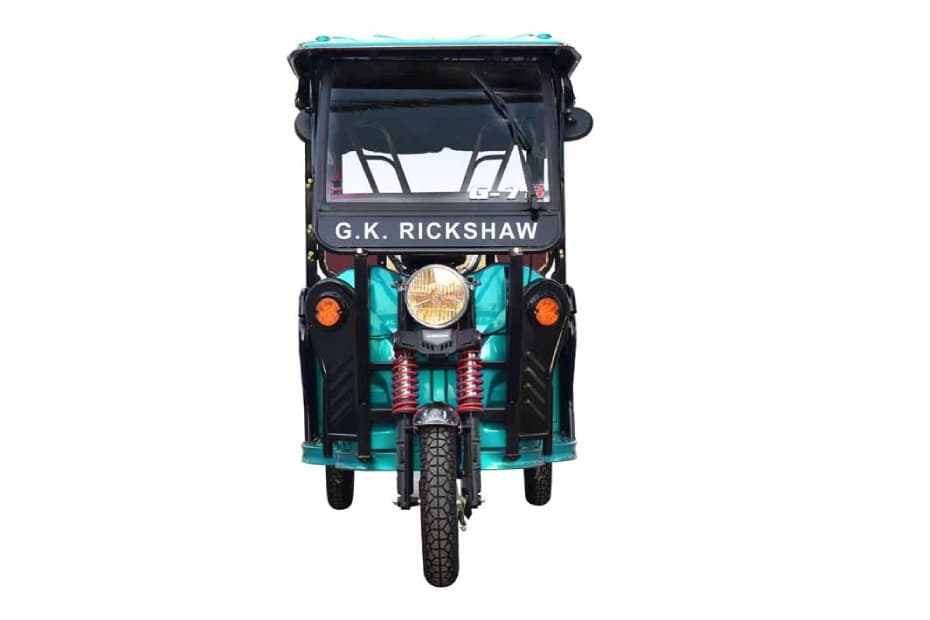 GK Rickshaw ER India G7s Sea Blue & Black Front View