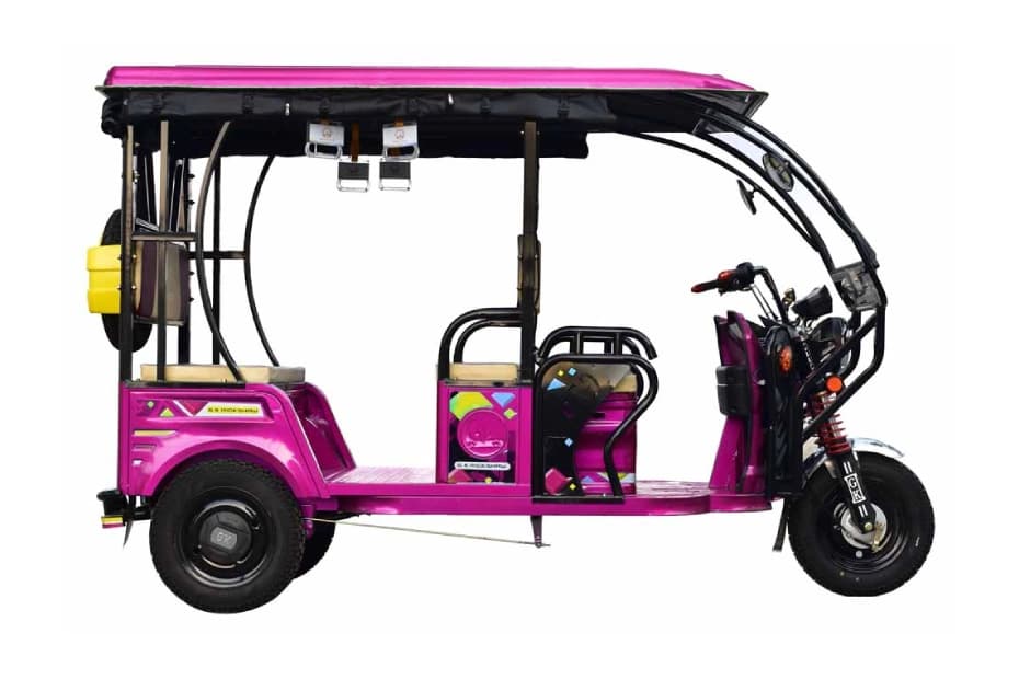 GK Rickshaw ER India G7s Pink & Black Right Side View