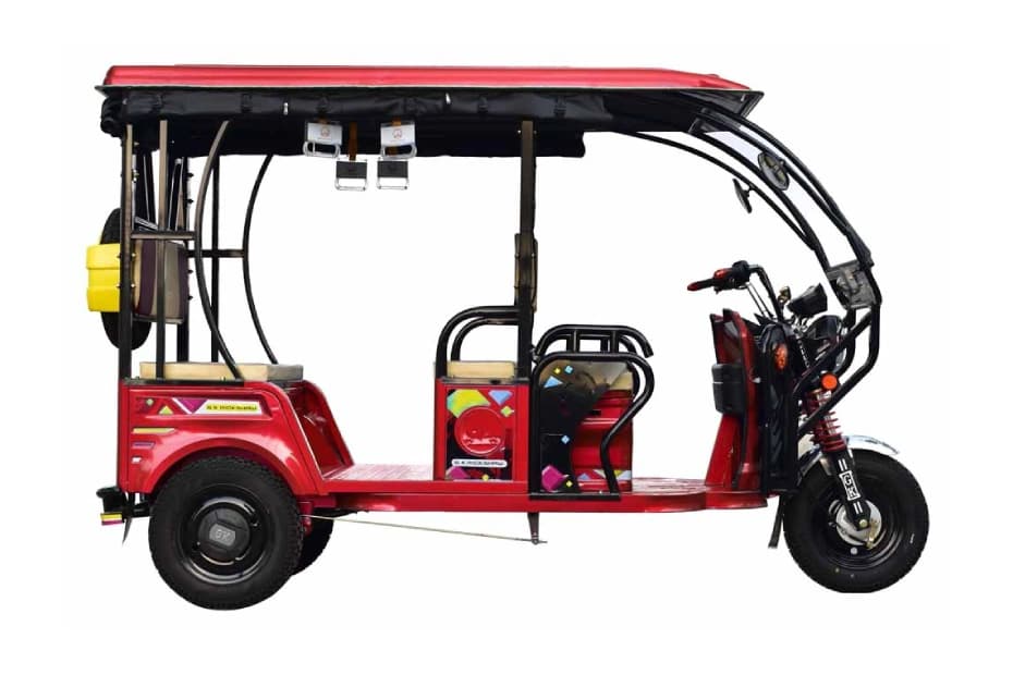 GK Rickshaw ER India G7s Red & Black Right Side View