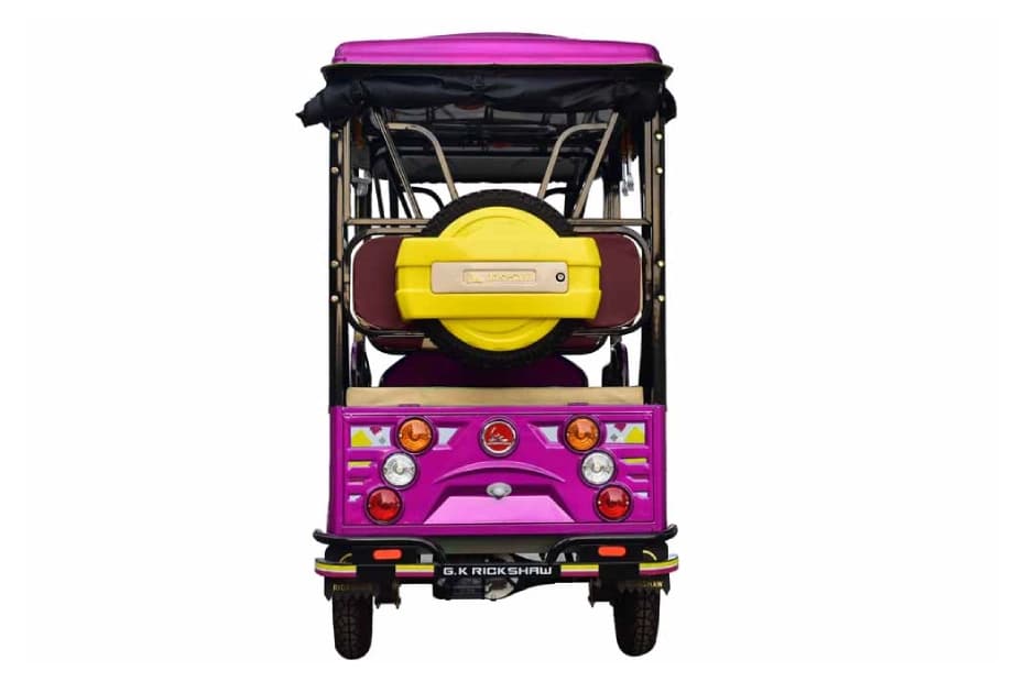 GK Rickshaw ER India G7s Pink & Black Rear View