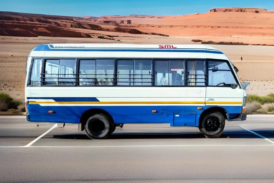 SML Isuzu Standard Staff Bus Right Side View