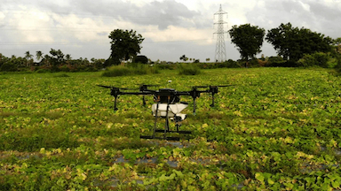 A Hyderabad-based company has unveiled game-changing agricultural drones.