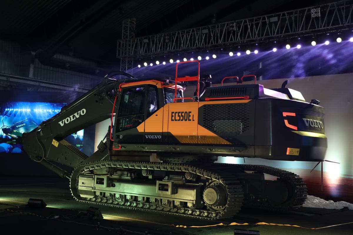 Volvo Construction Equipment launches the EC550E excavator in India.