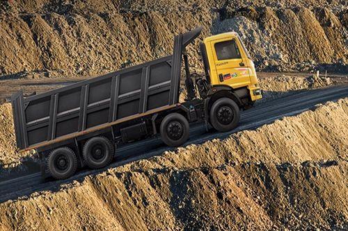 Mahindra Blazo X 35 Tipper 8X4 Right Side View Mahindra Blazo X 35 Tipper 8X4 Right Side View