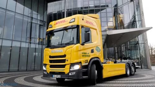 DHL and Scania are testing electric trucks with fuel-powered range extender DHL and Scania are testing electric trucks