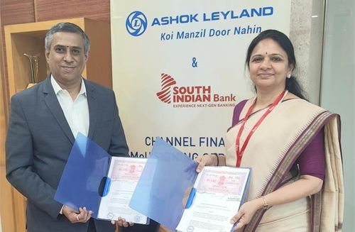 Ashok Leyland Inks MoU with South Indian Bank for Dealer Finance Program