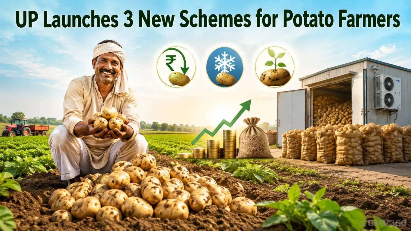 UP Launches 3 New Schemes for Potato Farmers: Price Subsidy, Cold Storage Aid and Seed Discount UP Launches 3 New Schemes for Potato Farmers: Price Subsidy, Cold Storage Aid and Seed Discount