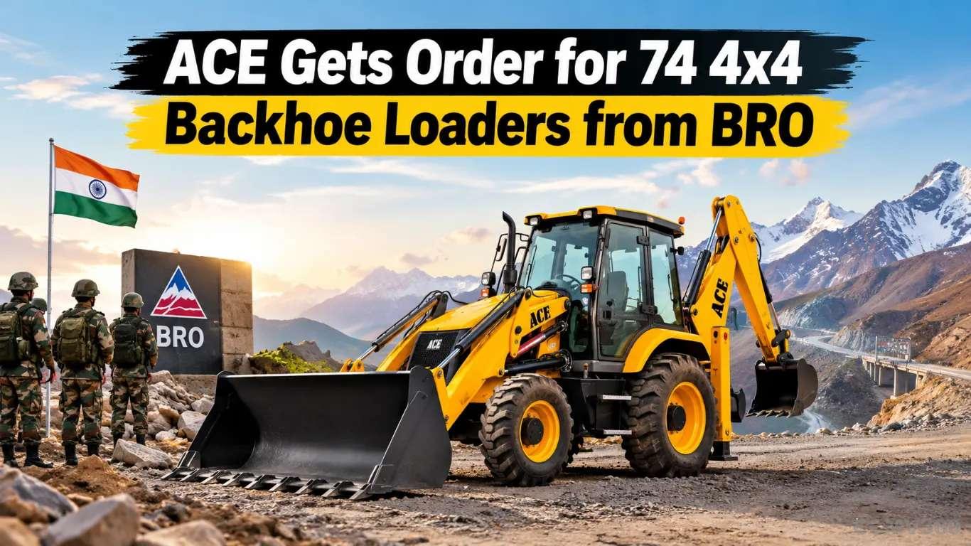 ACE Gets Defence Order for 74 4x4 Backhoe Loaders from BRO ACE Gets Defence Order for 74 4x4 Backhoe Loaders from BRO