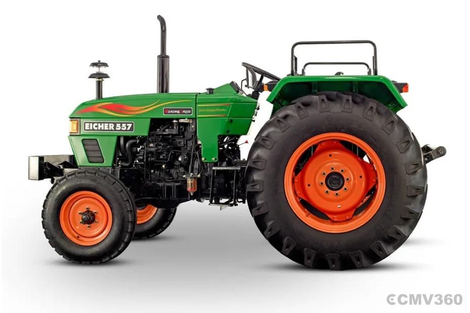 Eicher 557 tractor left side view Eicher 557 tractor left side view