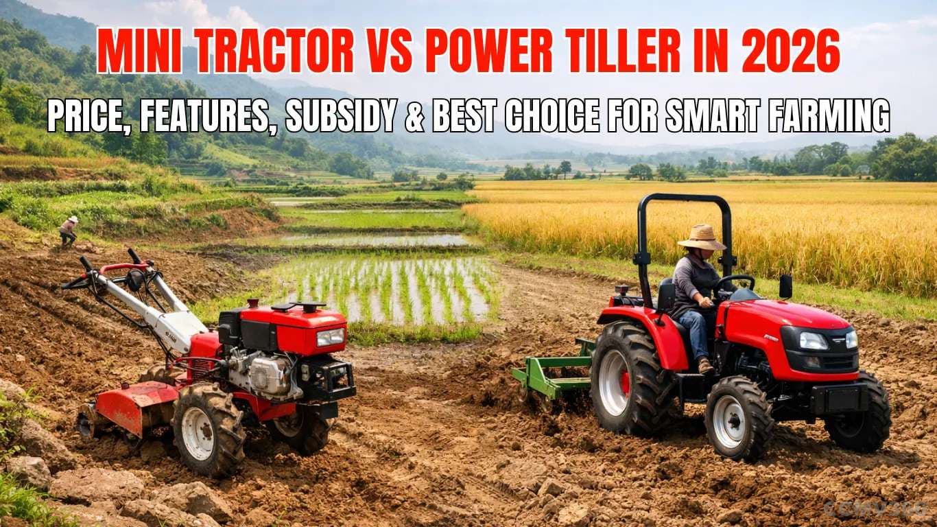 Mini Tractor vs Power Tiller in 2026: Price, Features, Subsidy & Best Choice for Smart Farming Mini Tractor vs Power Tiller in 2026: Price, Features, Subsidy & Best Choice for Smart Farming