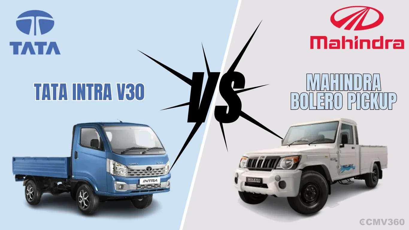 Tata Intra V30 vs Mahindra Bolero Pickup: Which Small Commercial Vehicle is the Better Business Partner in 2026? Tata Intra V30 vs Mahindra Bolero Pickup: Which Small Commercial Vehicle is the Better Business Partner in 2026?