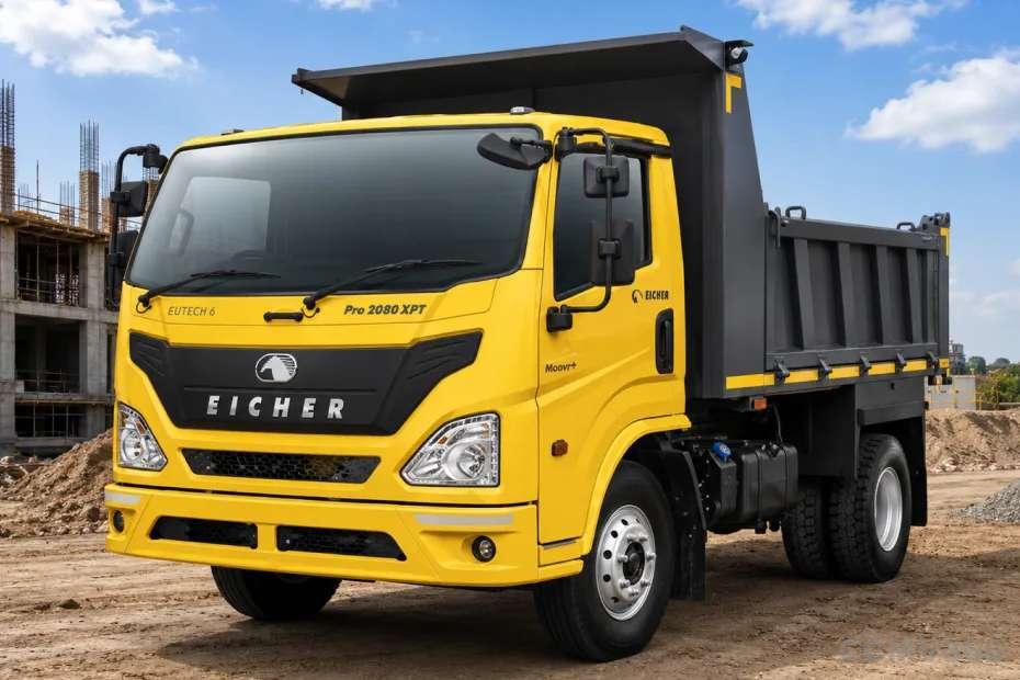 Eicher Pro 2080XPT truck left front three-quarter view Eicher Pro 2080XPT truck left front three-quarter view