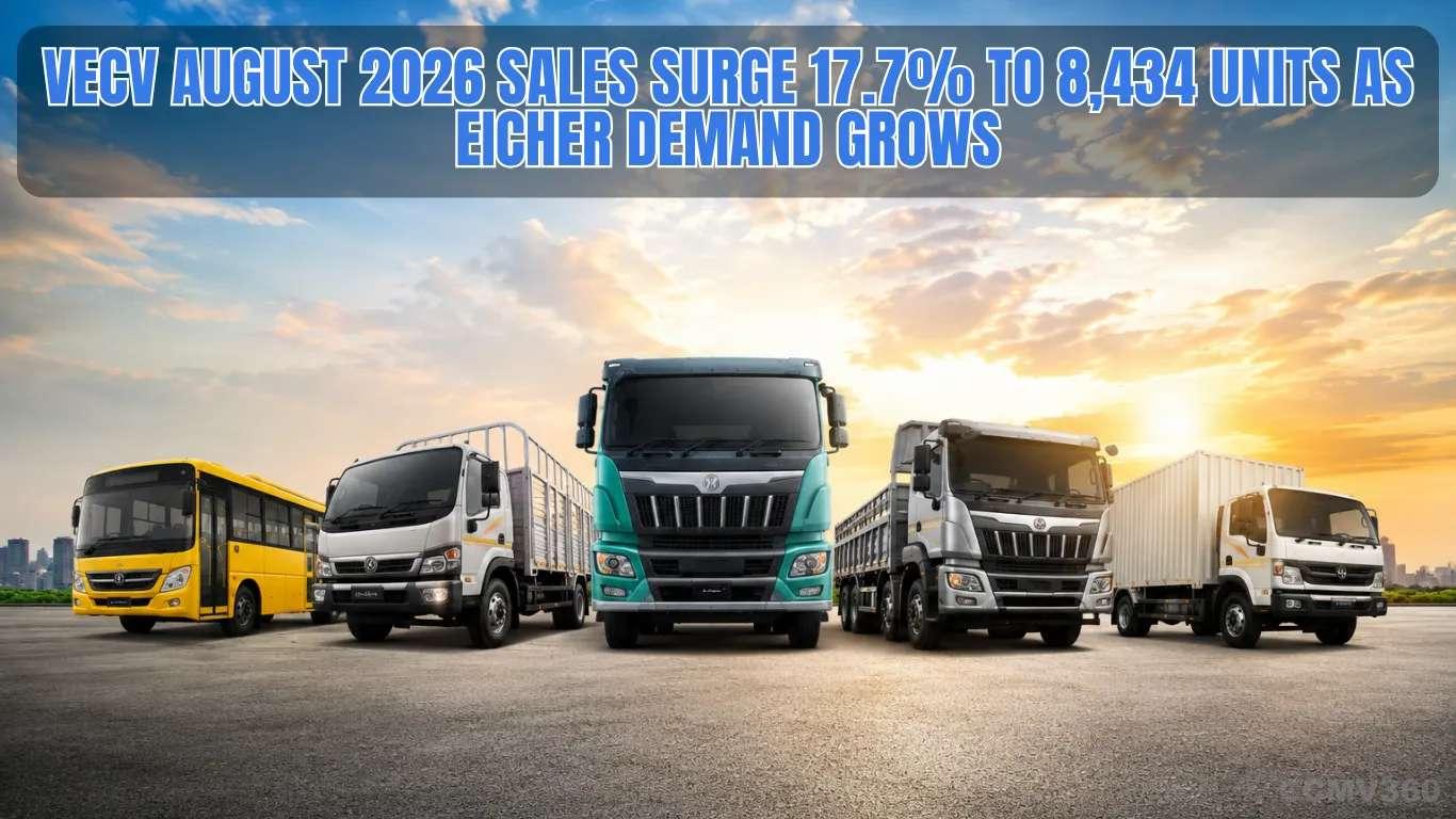 VECV August 2026 Sales Surge 17.7% to 8,434 Units as Eicher Demand Grows VECV August 2026 Sales Surge 17.7% to 8,434 Units as Eicher Demand Grows