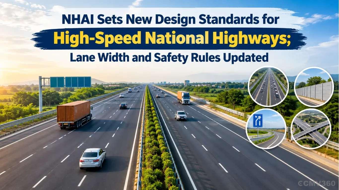 NHAI Sets New Design Standards for High-Speed National Highways; Lane Width and Safety Rules Updated NHAI Sets New Design Standards for High-Speed National Highways