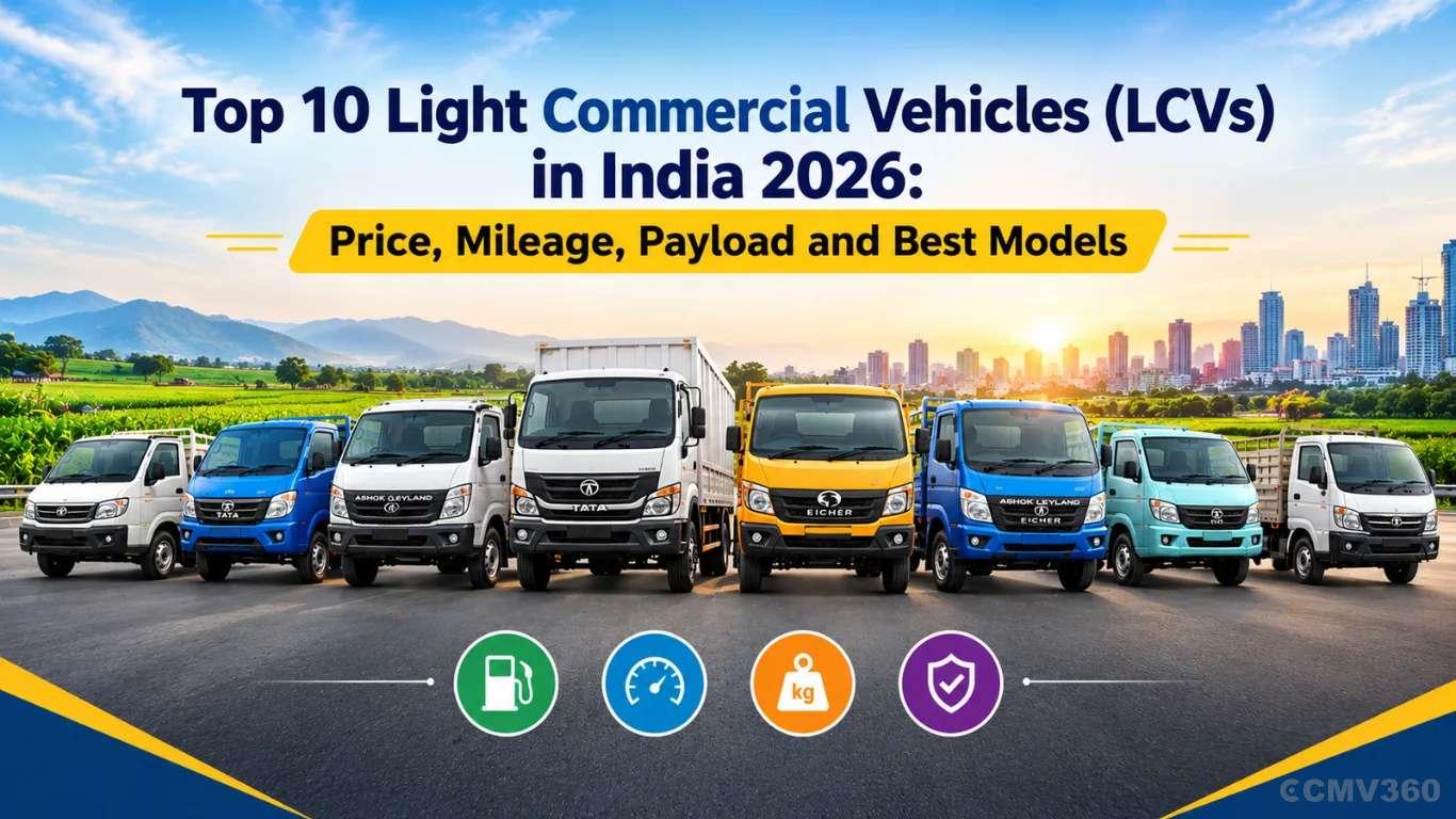 Top 10 Light Commercial Vehicles (LCVs) in India 2026: Price, Mileage, Payload and Best Models Top 10 Light Commercial Vehicles (LCVs) in India 2026: Price, Mileage, Payload and Best Models