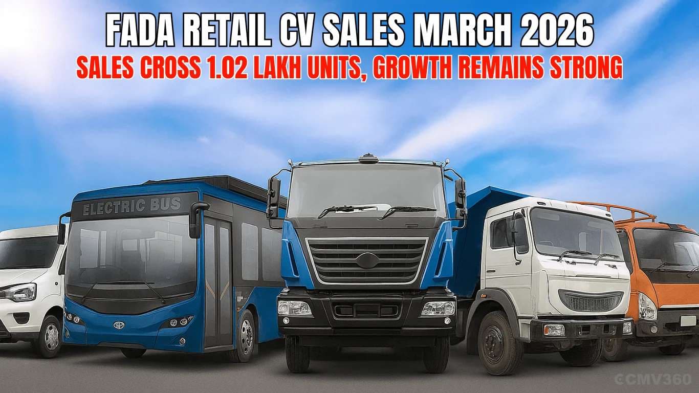 India CV Retail Sales March 2026: Sales Cross 1.02 Lakh Units, Growth Remains Strong India CV Retail Sales March 2026: Sales Cross 1.02 Lakh Units, Growth Remains Strong