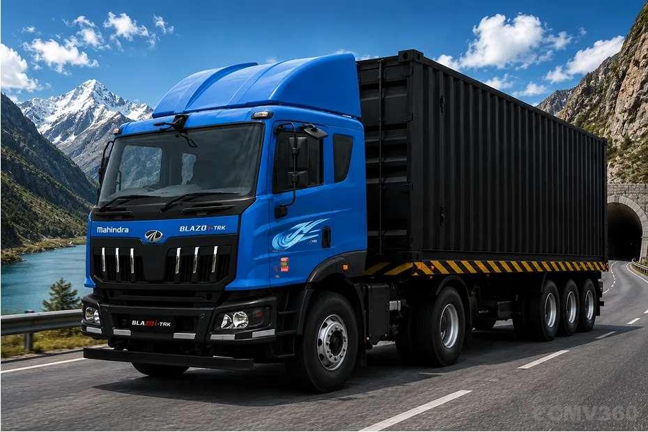 Mahindra BLAZO I TRK 55 4X2 TRAILER BLAZO I TRK 55 6X4 Tractor TRAILER Three Quarter View