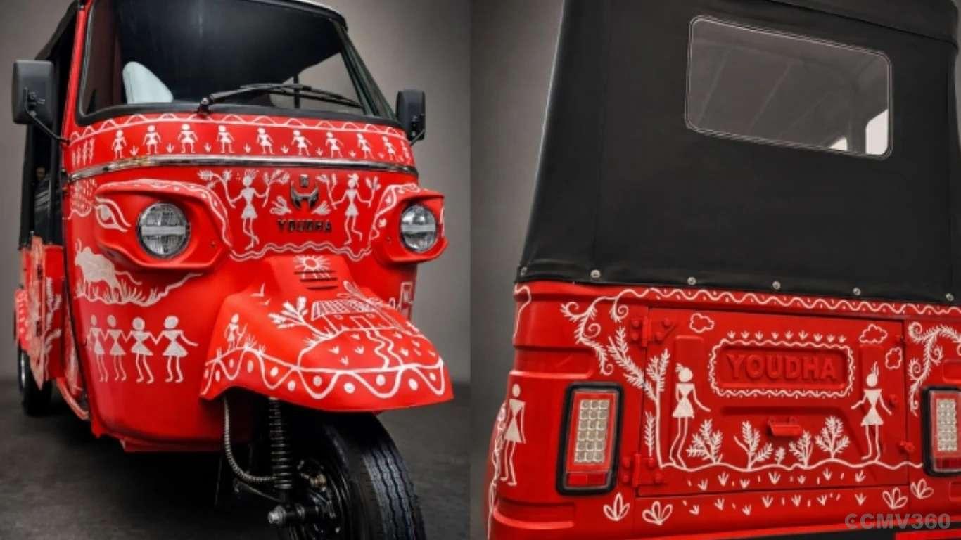 Youdha Launches Hand-Painted EPOD-Bharat Electric Three-Wheeler at Bharat Vyapar Mahotsav Youdha Launches Hand-Painted EPOD-Bharat Electric Three-Wheeler at Bharat Vyapar Mahotsav