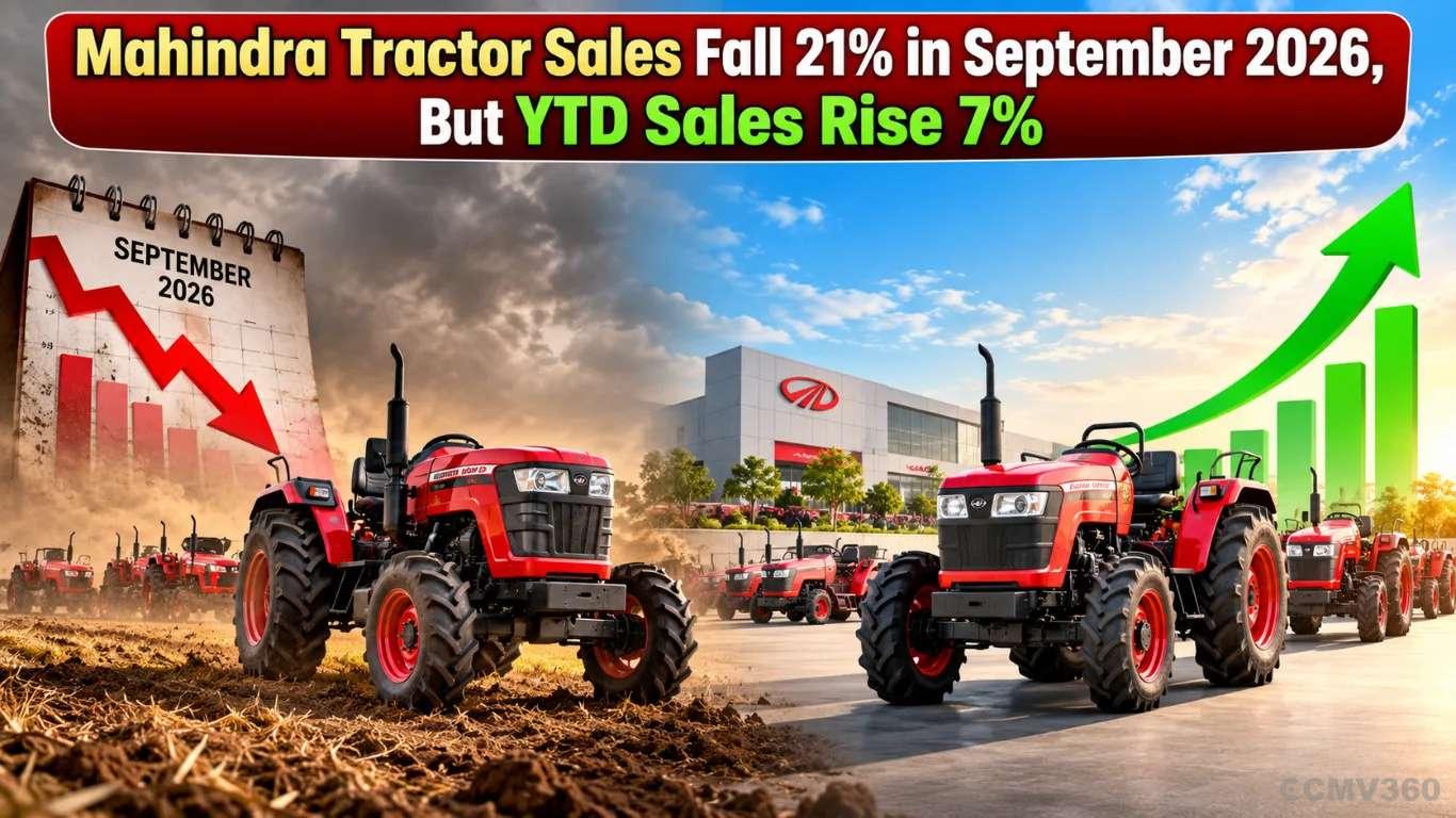 Mahindra Tractor Sales Fall 21% in September 2026, But YTD Sales Rise 7% Mahindra Tractor Sales Fall 21% in September 2026, But YTD Sales Rise 7%