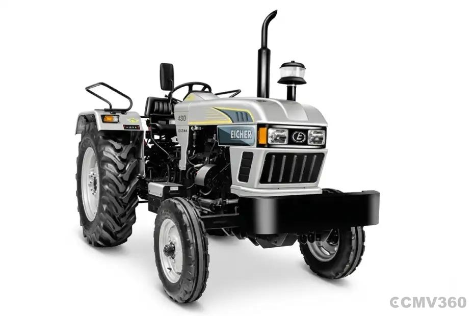 Eicher 480 2WD tractor front three-quarter view Eicher 480 2WD tractor front three-quarter view