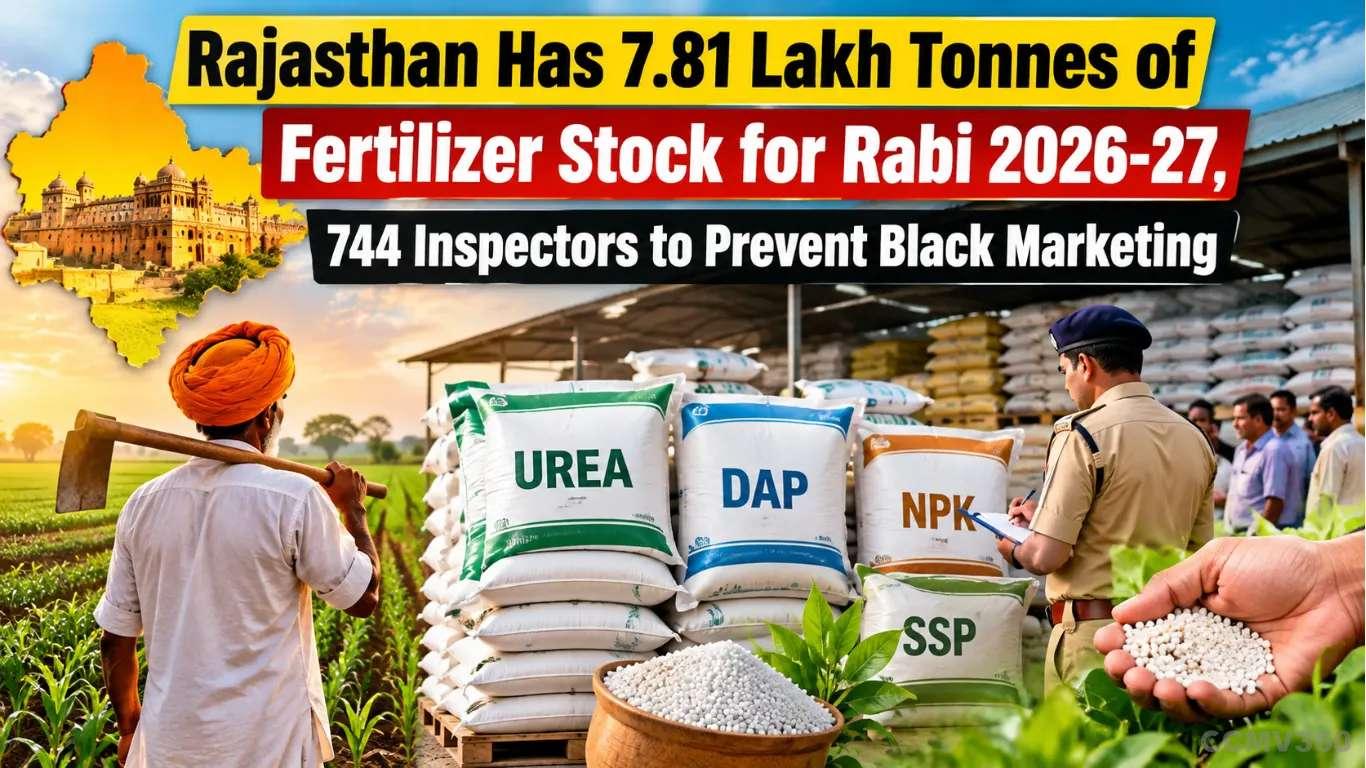 Rajasthan Has 7.81 Lakh Tonnes of Fertilizer Stock for Rabi 2026-27, 744 Inspectors to Prevent Black Marketing Rajasthan Has 7.81 Lakh Tonnes of Fertilizer Stock for Rabi 2026-27, 744 Inspectors to Prevent Black Marketing