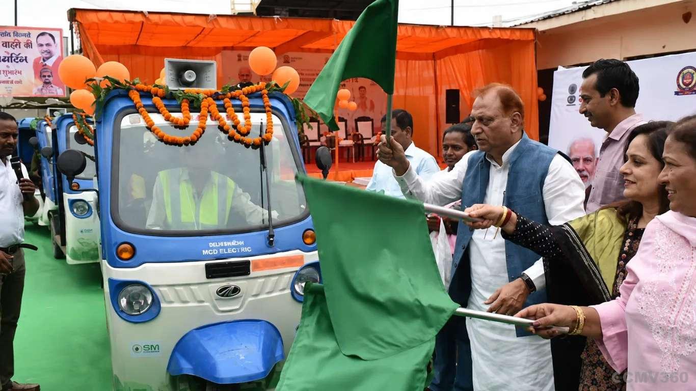 Delhi Mayor Flags Off 135 Electric Sanitation Vehicles to Boost Clean and Green Delhi Mission Delhi Mayor Flags Off 135 Electric Sanitation Vehicles to Boost Clean and Green Delhi Mission