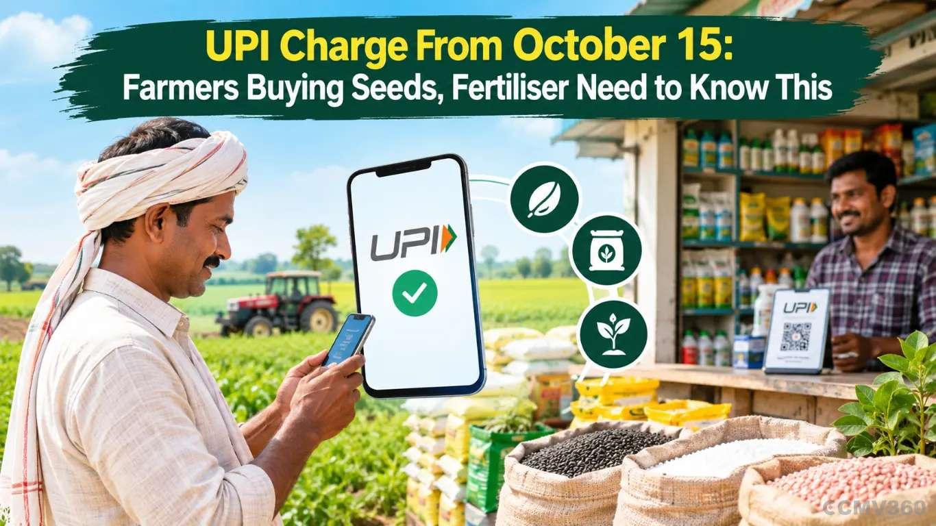 UPI Charge From October 15: Farmers Buying Seeds, Fertiliser Need to Know This UPI Charge From October 15: Farmers Buying Seeds, Fertiliser Need to Know This