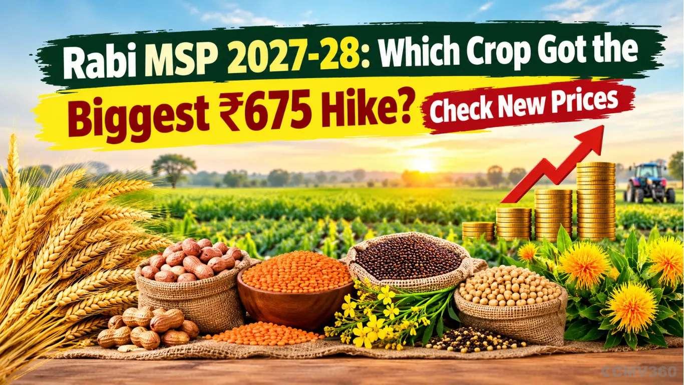 Rabi MSP 2027-28: Which Crop Got the Biggest ₹675 Hike? Check New Prices Rabi MSP 2027-28: Which Crop Got the Biggest ₹675 Hike? Check New Prices